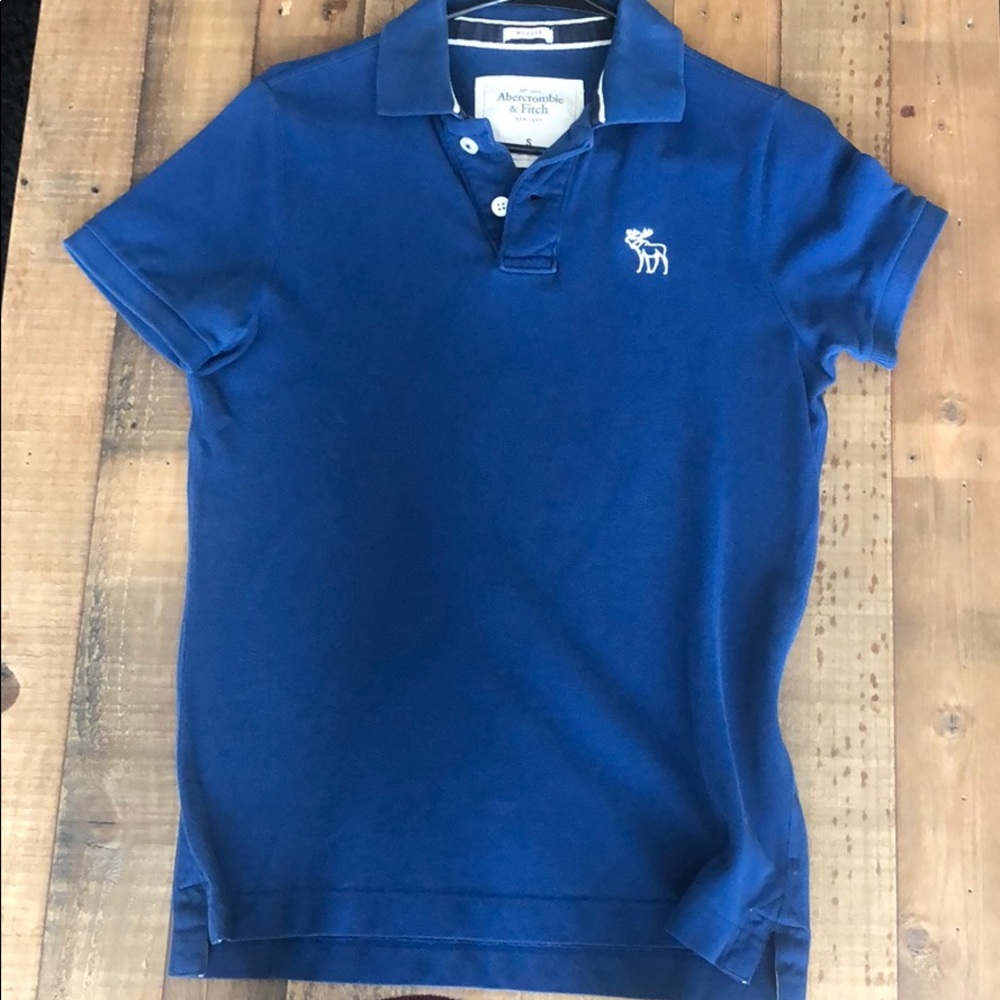 Abercrombie T-Shirt Navy Small Muscle Used